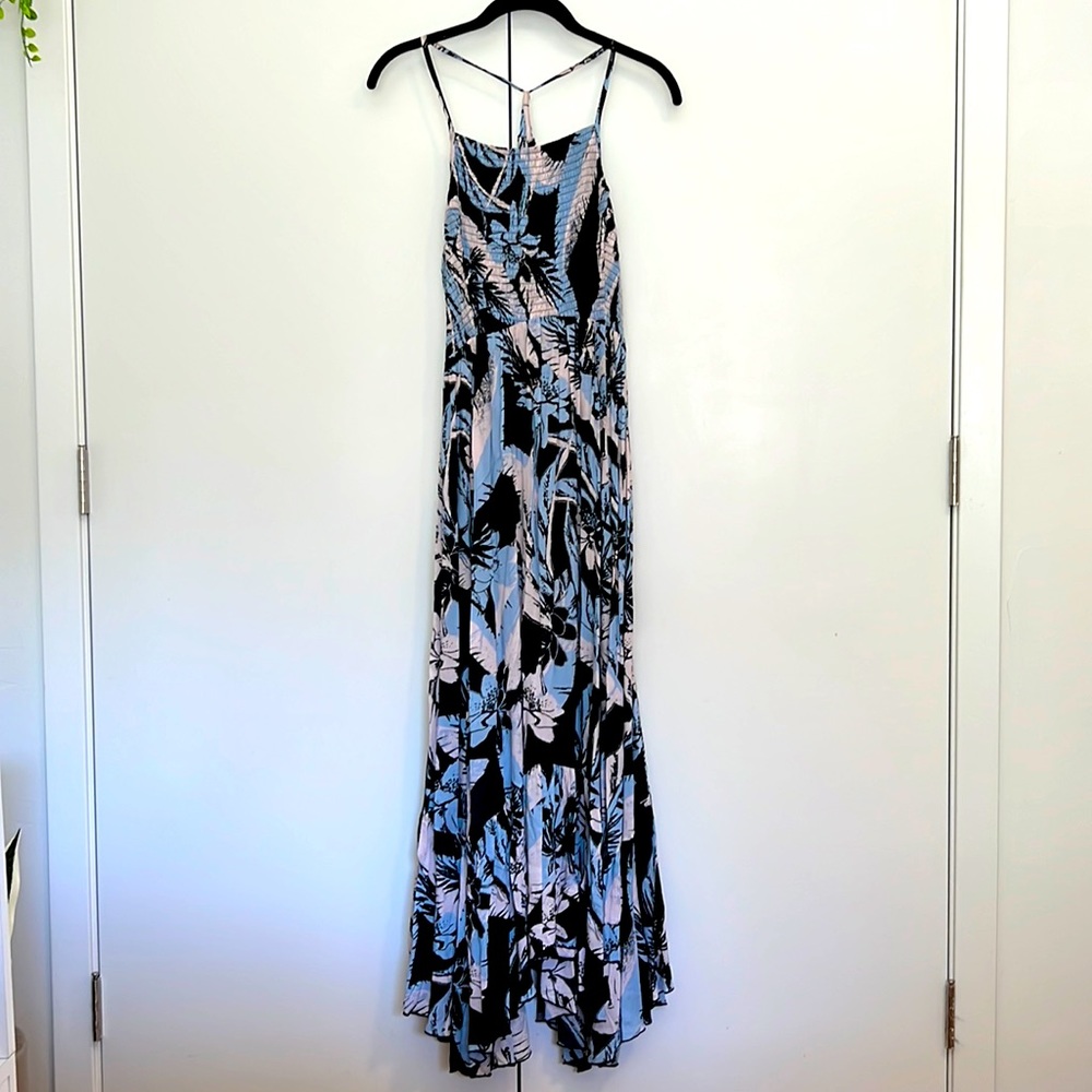 Free People Blue Floral Maxi Sundress